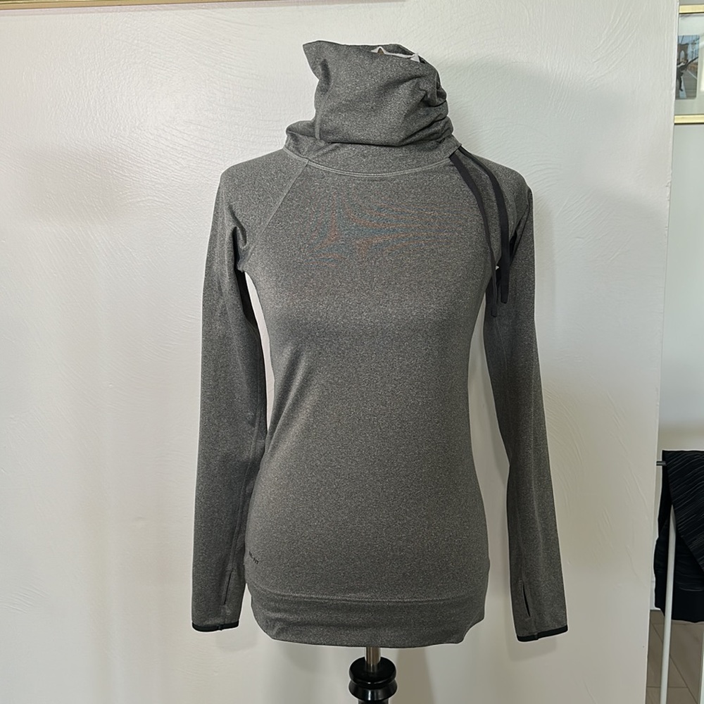 Nike Gray Dri-Fit Cowl Neck Long sleeve Pullover Sweatshirt (Like New)